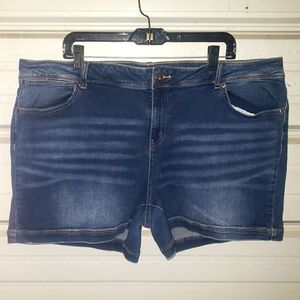 Plus Size 24 Maurices Jean Shorts denim womens stretchy